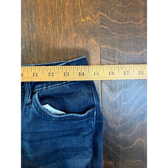 Wrangler Denim Flare Jeans Dark Wash Women's Size 5/6x34 Bootcut Jeans - Picture 6 of 9